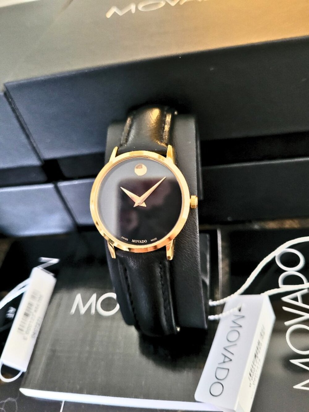 Movado Museum Women's Classic Leather Swiss Watch